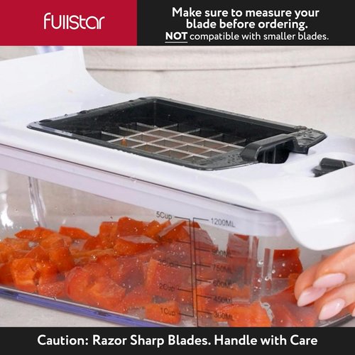 Fullstar 2-in-1 Black Chopper - Versatile Kitchen Tool with Blade Replacement Option