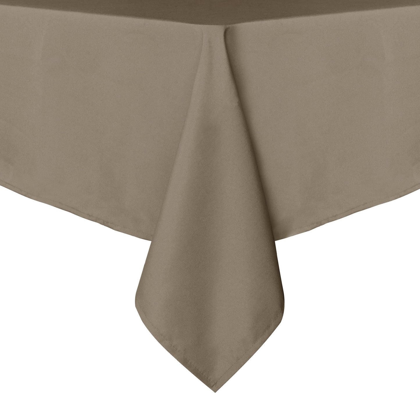 sancua Rectangle Tablecloth - 54 x 120 Inch - Stain and Wrinkle Resistant Washable Polyester Table Cloth, Decorative Fabric Table Cover for Dining Tables, Buffet Parties and Camping, Taupe