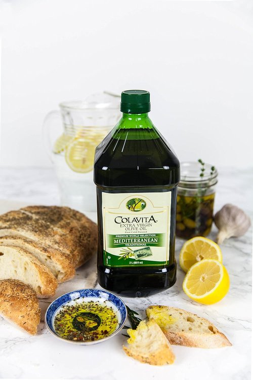 Colavita Extra Virgin Olive Oil - Cold Pressed Italian Import | 68 Oz Plastic Jug