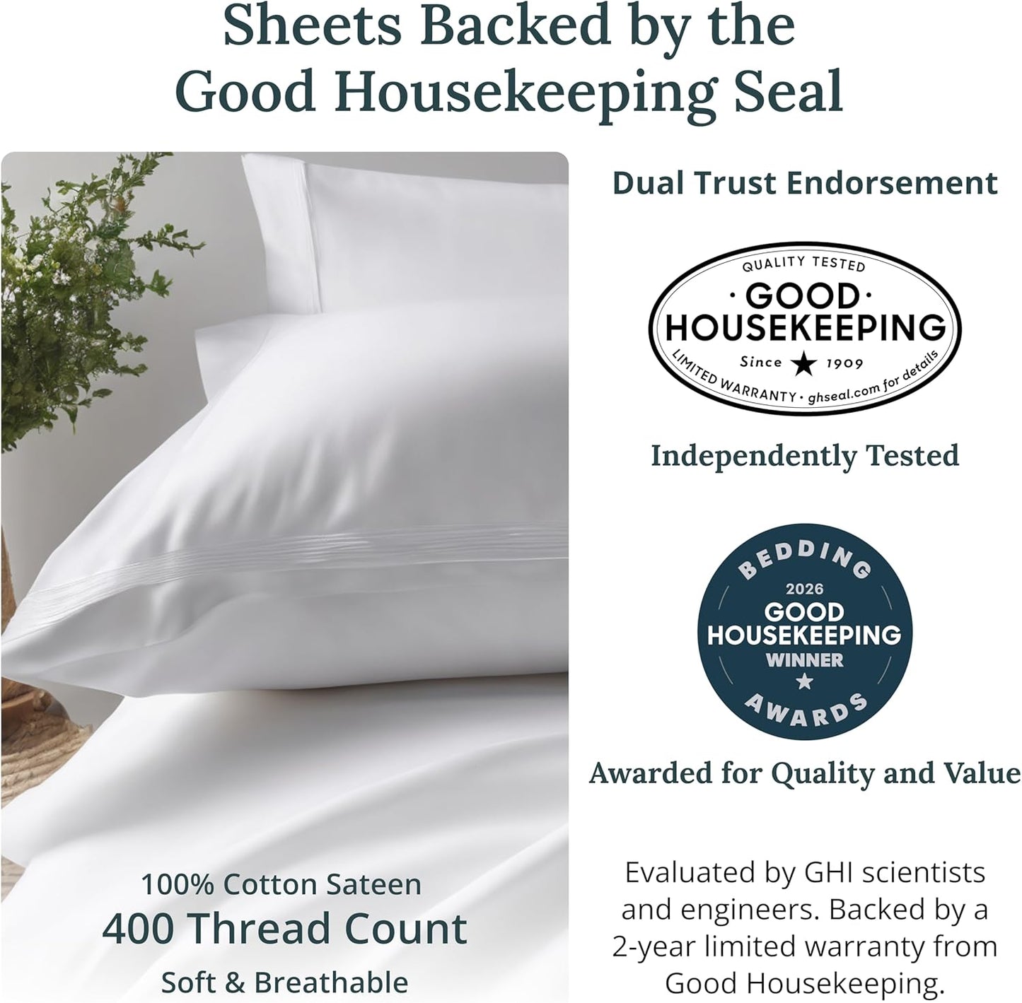 California Design Den Twin XL Bed Sheets Set - 100% Cotton, 400 Thread Count, Silky Smooth Sateen - Taupe