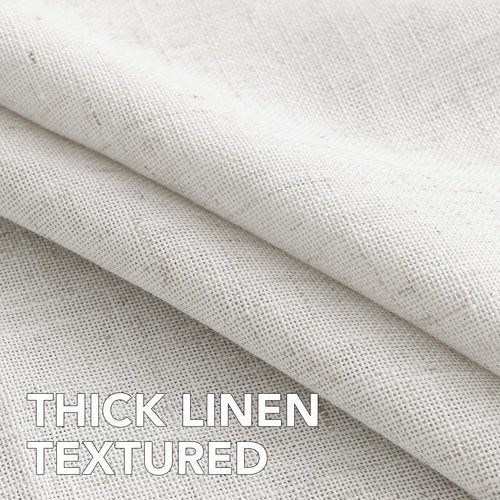 H.VERSAILTEX Linen Table Cloths Rectangle 60 x 120 Inch Premium Tablecloth Spill-Proof Waterproof Table Cover for Dining Buffet Feature Extra Soft and Thick Fabric Wrinkle Free, White