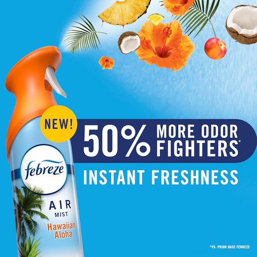 Febreze Air Mist | Odor-Fighting Room Spray Variety Pack - Lilac Sunrise, Summer Peaches & Mango Splash | 8.1oz (Pack of 3)