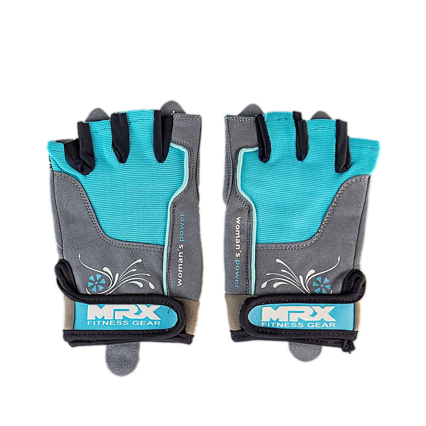 MRX BOXING & FITNESS Weight Lifting/Exercise Grip Gloves for Women, Great for Workouts, Weight Training and More, Sky Blue X-Large