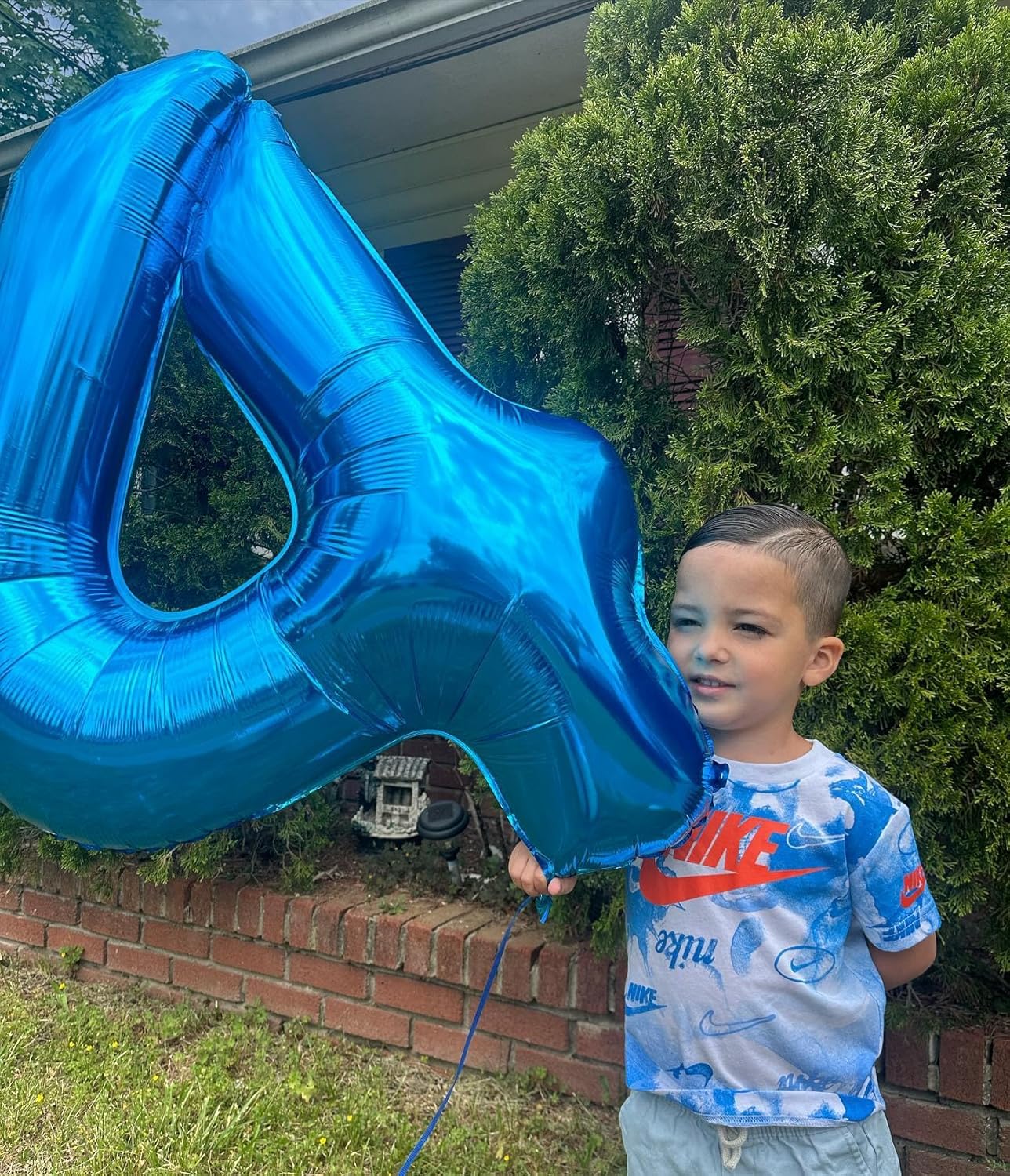 Number 4 Balloon by [Brand Name] - 40 Inch Navy Blue Party Decoration for 4th Birthday Celebrations