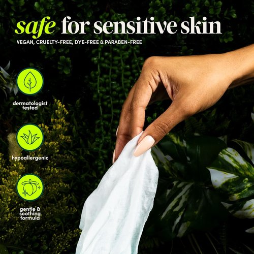 Goodwipes Flushable Wipes - Extra Large Travel Size Wet Wipes | Portable & Sewer Safe - Botanical Bliss & Lavender, 108 Count (6 Packs)