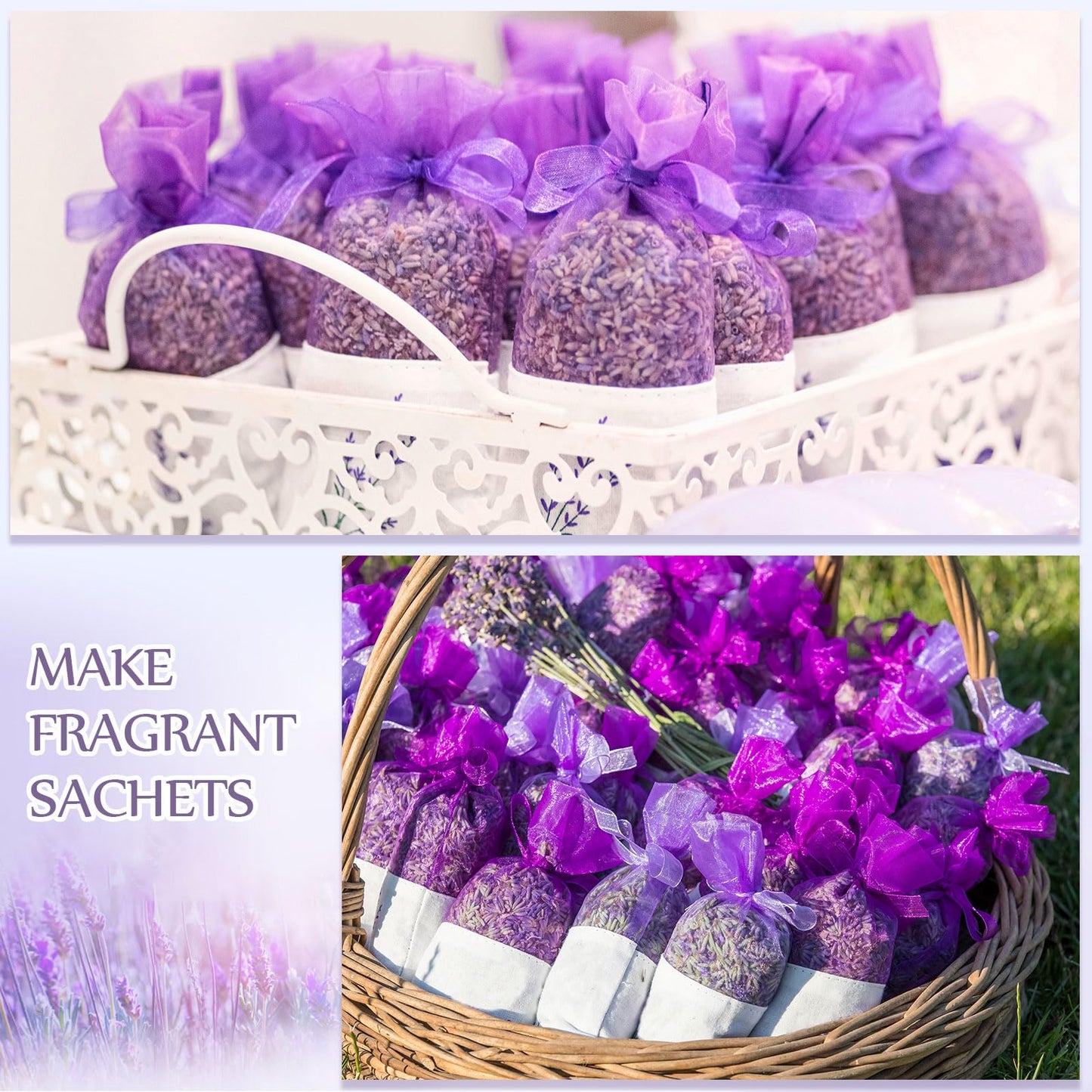 Treela Dried Lavender Bulk Dry Lavender Buds Fragrant Flower Petals for DIY Wedding Gift Crafts Home Fragrance Sachets(5 Pound)