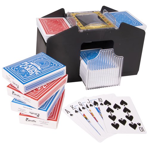 Automatic Card Shuffler, Card Shuffler 4 Deck Automatic, Standard sized Cards, Battery-Operated card dealer machine, Uno Card Shuffler Machine, Electric Casino Card Shuffler Blackjack, Texas Hold'em