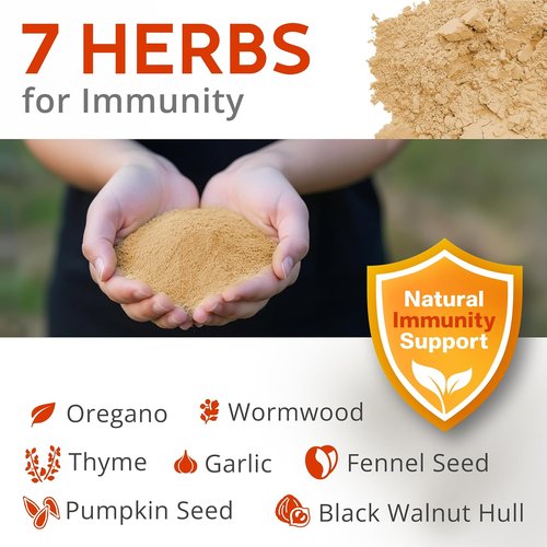 Buff Clucks WormStop Natural Chicken Dewormer Powder - All-Natural Herbal Blend for Daily Wellness | Safe for Eggs & All Ages - 8 oz