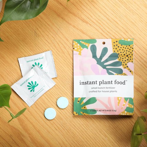 Houseplant Fertilizer - Self-Dissolving Tablets for Easy Indoor Plant Feeding | Instant Plant Food (4 Tablets)