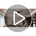 TCL 42 Inch White Ceiling Fan with Light & Remote Control for Bedroom