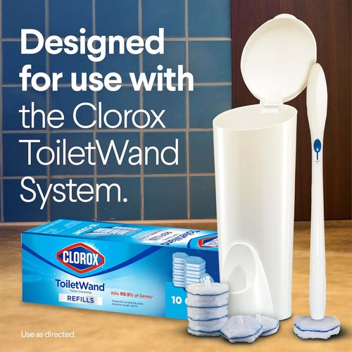 Clorox ToiletWand Toilet Cleaner Refills - Original 10 Count for Effortless Cleaning