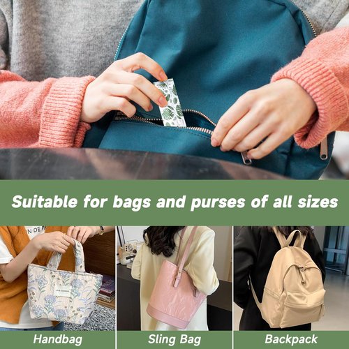 64 Pcs Tampon Flasks Set Includes 20 Reusable Plastic Flasks, 40 Self Adhesive Wrappers, 2 Funnels, Storage Bag, Clean Brush, Hidden Tube Flasks for Cruise Event, Concert, Outdoor Sports (Green)