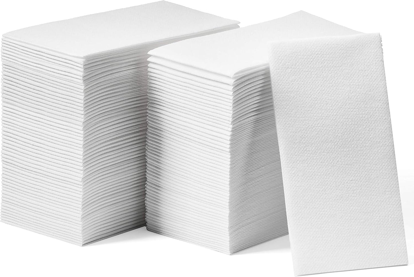 Lintext Disposable Linen-Feel Guest Towels - Soft & Absorbent 8" x 17" Paper Napkins | Pack of 300 for Events