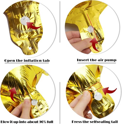 Gold 5 Balloon | 40-Inch Number 5 Balloon for 5th Birthday Party Decorations