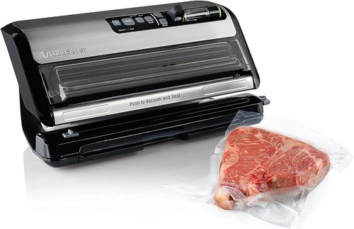 FoodSaver Vacuum Sealer Machine - Airtight Food Storage & Sous Vide with Bags & Handheld Sealer | Black