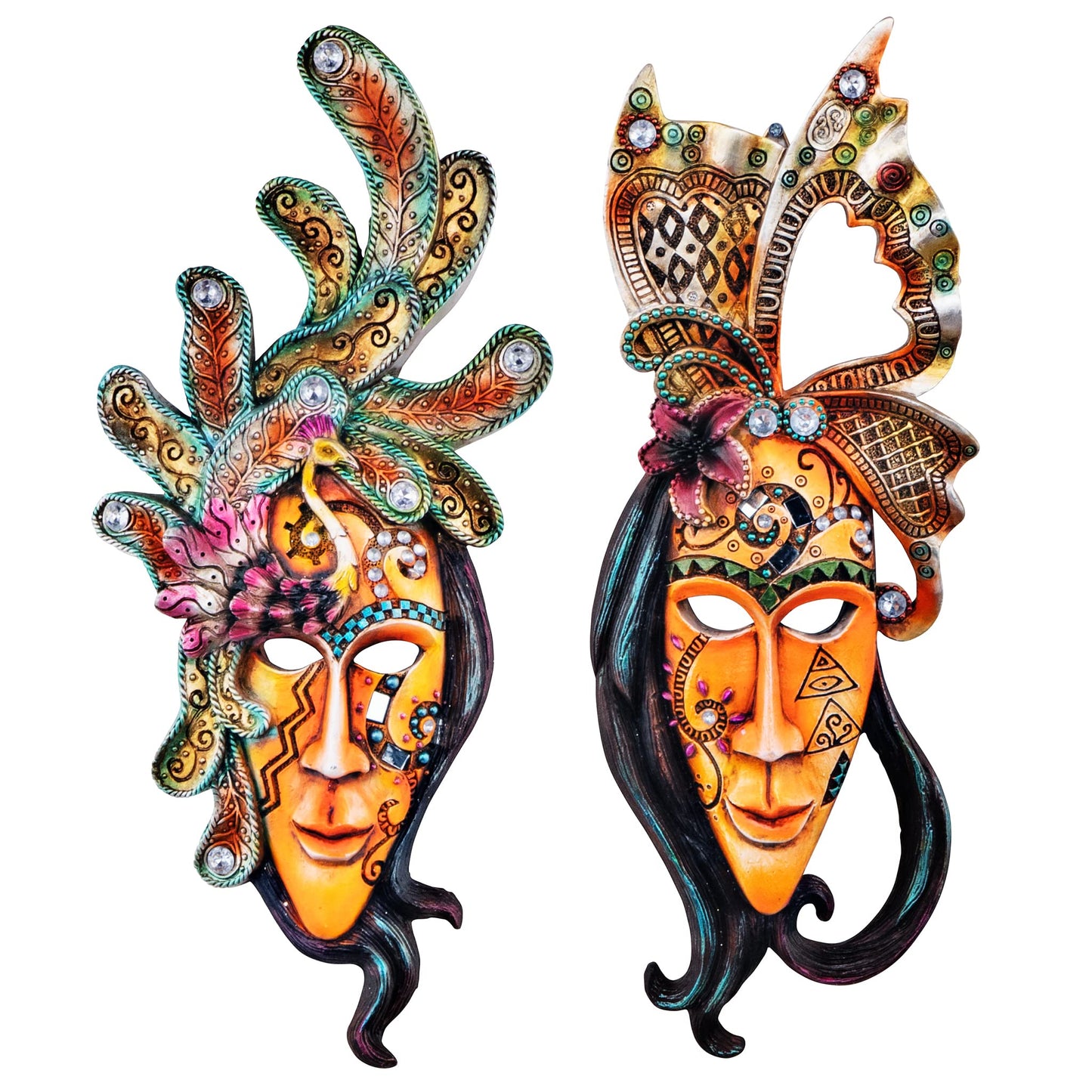 Design Toscano Masquerade at Mardi Gras Mask Wall Sculptures