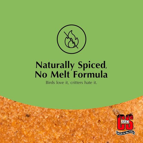 C&S Hot Pepper Delight Suet Dough - No Melt Formula, 11.75 Ounces | 8 Pack