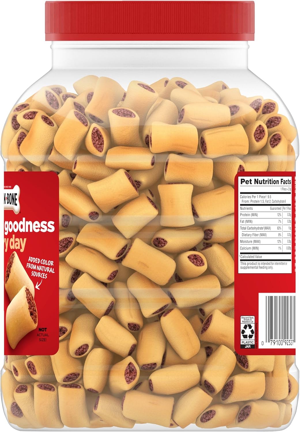 Milk-Bone MaroSnacks Small Dog Treats - Real Bone Marrow Flavor | 40 Oz. Canister