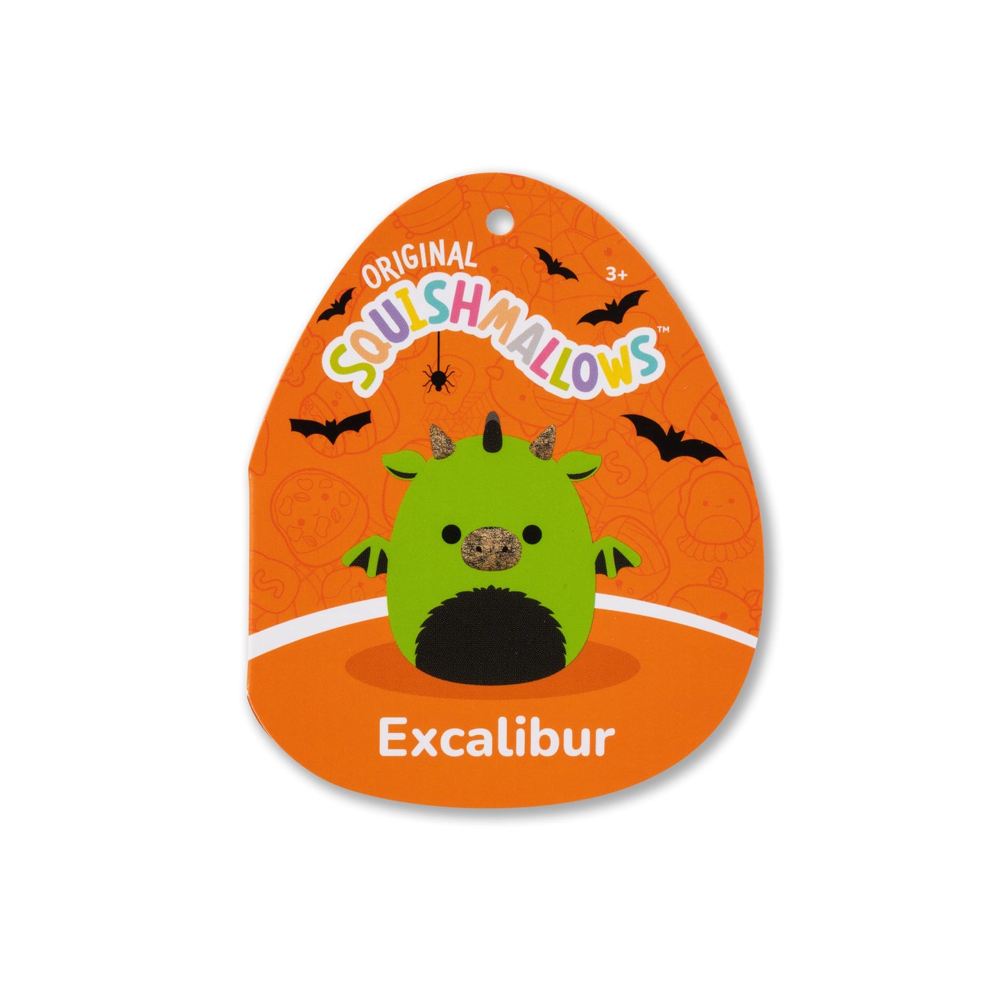 Squishmallows Original 8in Excalibur the Neon Green Dragon – Official Jazwares Halloween Plush (Little)