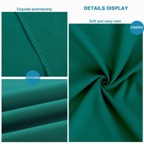 FLXXIE Pillow Cases - Soft Microfiber Standard Size Covers | Wrinkle & Stain Resistant, 2-Piece Set, Dark Green 20x26