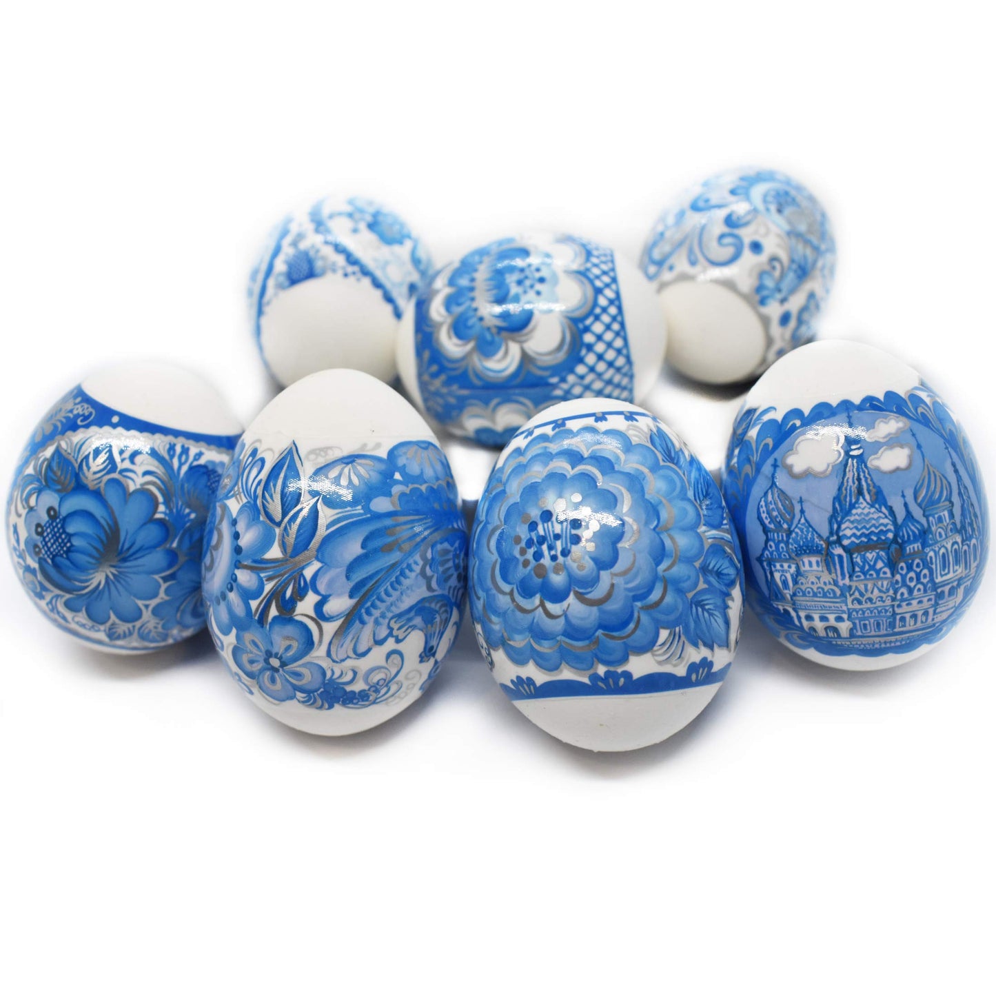Thermo Heat Shrink Sleeve Decoration Easter Egg Wraps Pysanka Pysanky (Gzhel)