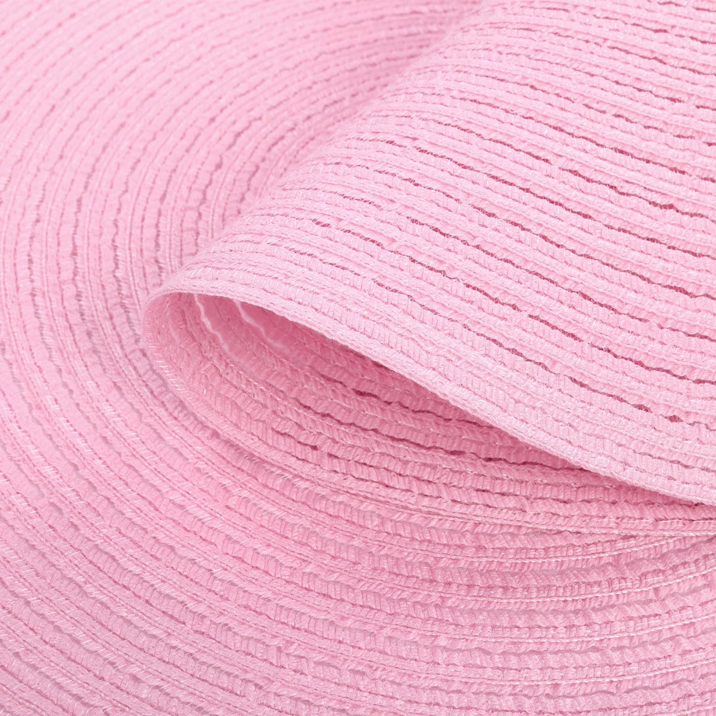 SHACOS Round Braided Placemats Set of 6 Round Table Mats for Dining Tables 15 inch Washable Non Slip Placemats (Pink, 6)