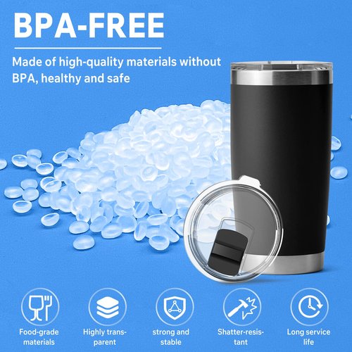 20 oz Tumbler Lid, 2 Pack Magnetic Slider Replacement Lids for YETI 20 oz Tumbler, 10oz Lowball, 10/24oz Mug, Travel Spill Proof Coffee Cup Cover, BPA Free
