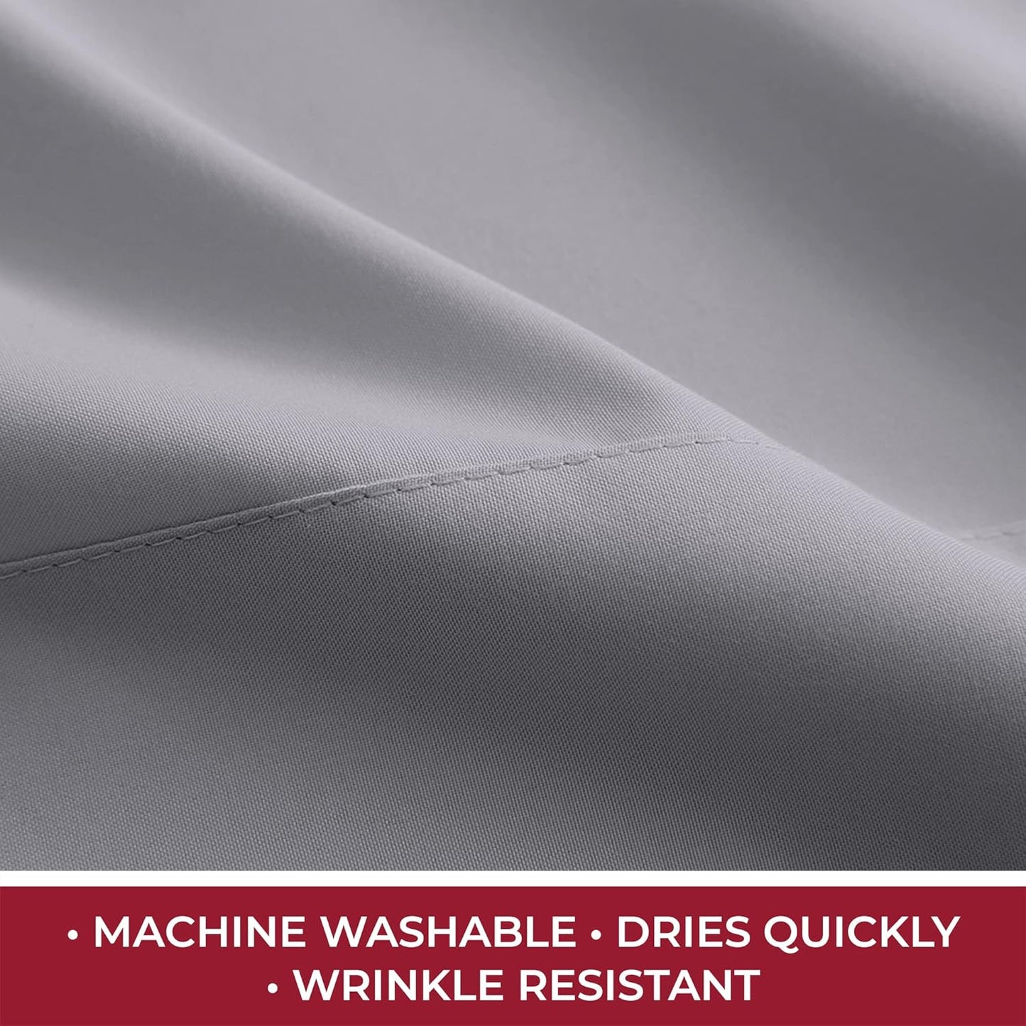 Mellanni RV Short Queen Sheets - Hotel Luxury Bedding Set | Extra Soft, Cooling, Deep Pocket - Gray, 4 PC