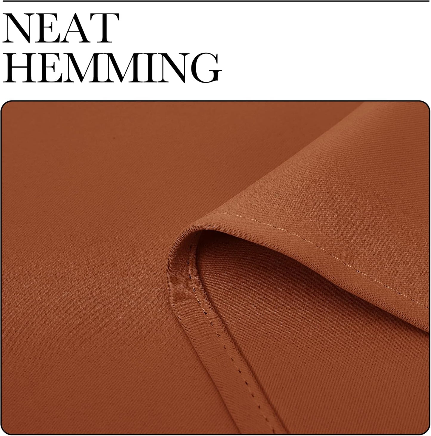 NICETOWN Burnt Orange Blackout Curtains - Thermal Insulated Drapes, 1 Pair, 29 x 40 Inches