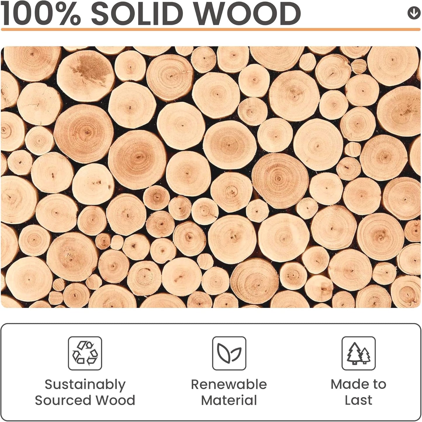 Upsimples 16x20 Picture Frames - Set of 3 Natural Solid Wood Frames for 11x14 or 16x20 Displays
