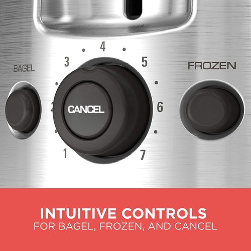 BLACK+DECKER 2-Slice Toaster - Extra Wide Slots, 7 Shade Settings, 850 Watts, Bagel & Frozen Functions