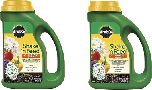 Shake N Feed All Purpose Plant Food - Continuous Release Formula | 4.5 lb, 2 Pack