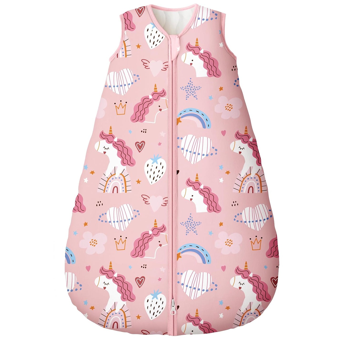 Yoofoss Baby Sleep Sack - 100% Organic Cotton Wearable Blanket for 6-12 Months | TOG 2.5, 2-Way Zipper