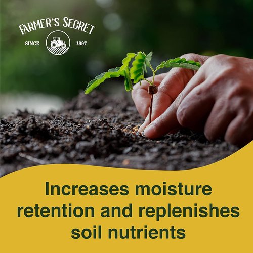 Farmer’s Secret Soil Revitalizer - Organic Liquid Compost Soil Amendment (128oz) | Activated Humic Acid for Healthier Plants