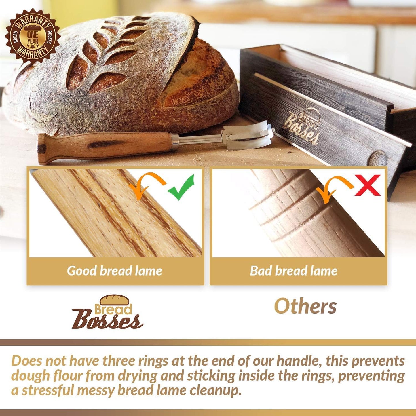 **Bread Bosses Bread Bakers Lame - Premium Dough Slashing Tool for Sourdough | Ideal Gift for Baking Enthusiasts**