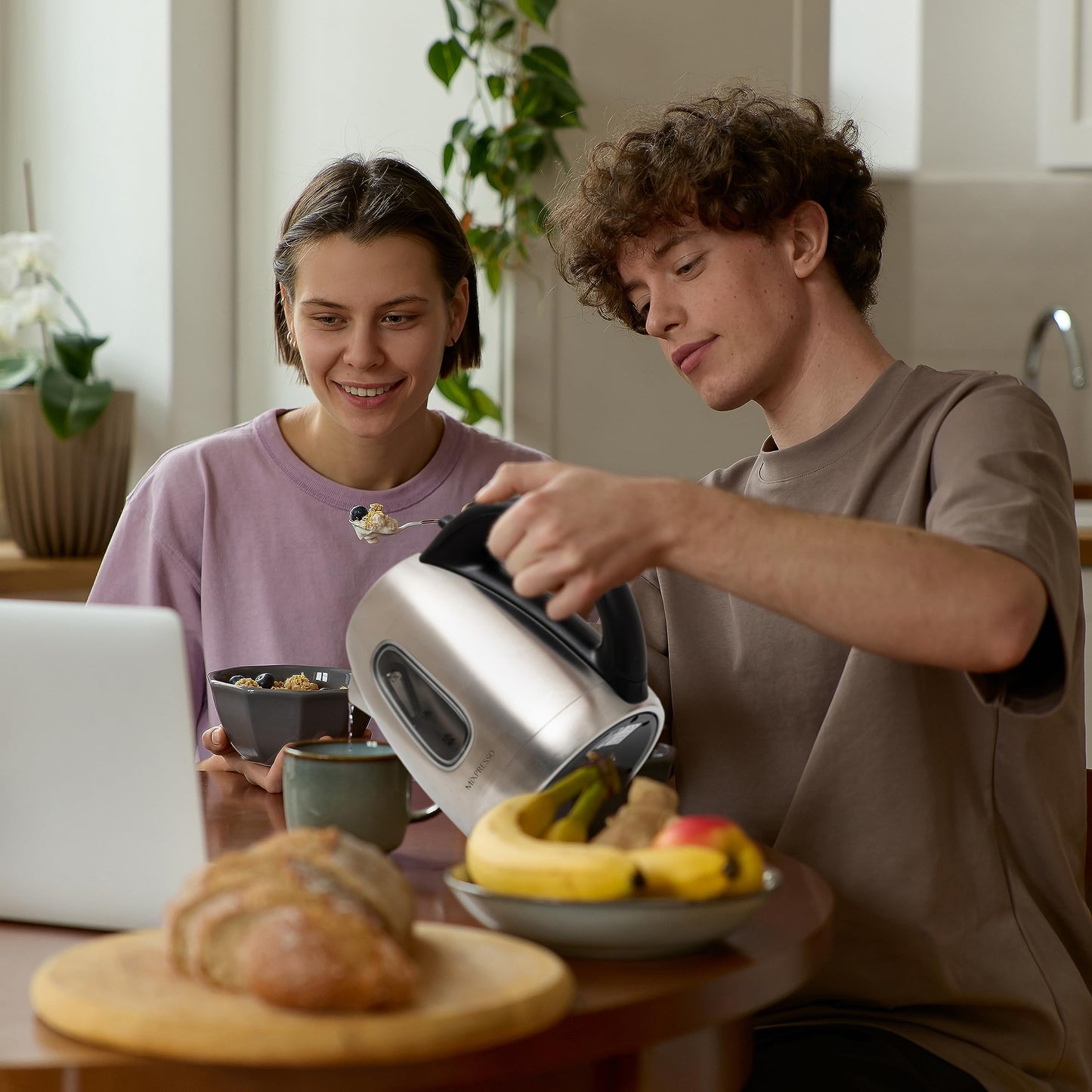 Mixpresso 1.7L Stainless Steel Small Electric Kettle, Cordless 1500w Fast Boiling Pot, Portable Hot Water Electric Tea Kettle With Boil Dry Protection & Auto Shut-Off
