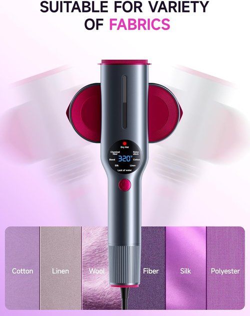 DRFLASH 2-in-1 Handheld Garment Steamer & Iron - Fast 15s Heat-Up, Portable Travel Size, 1200W