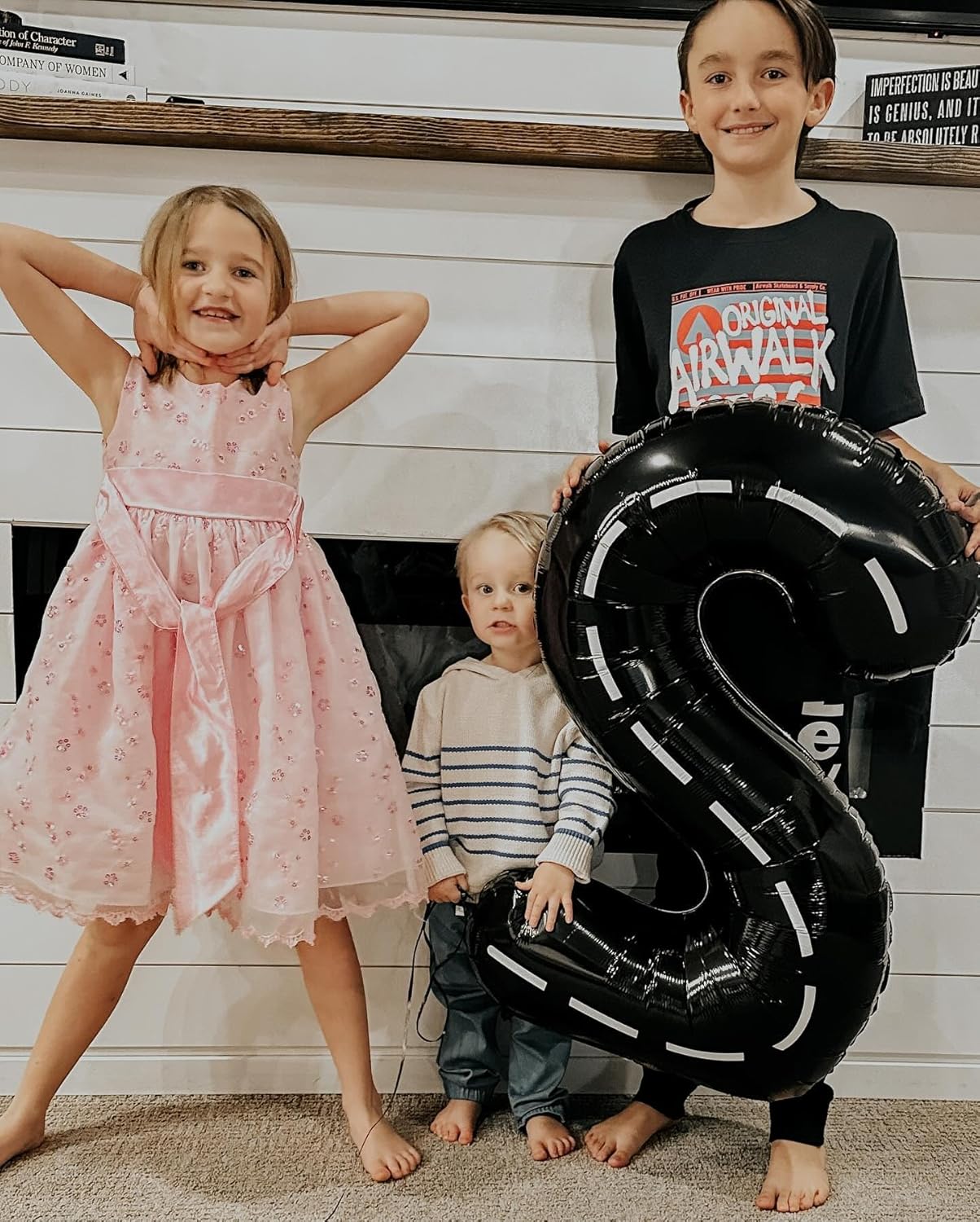 Race Car 9 Balloon - 40 Inch Black Giant Number Balloon for 9th Birthday Decorations
