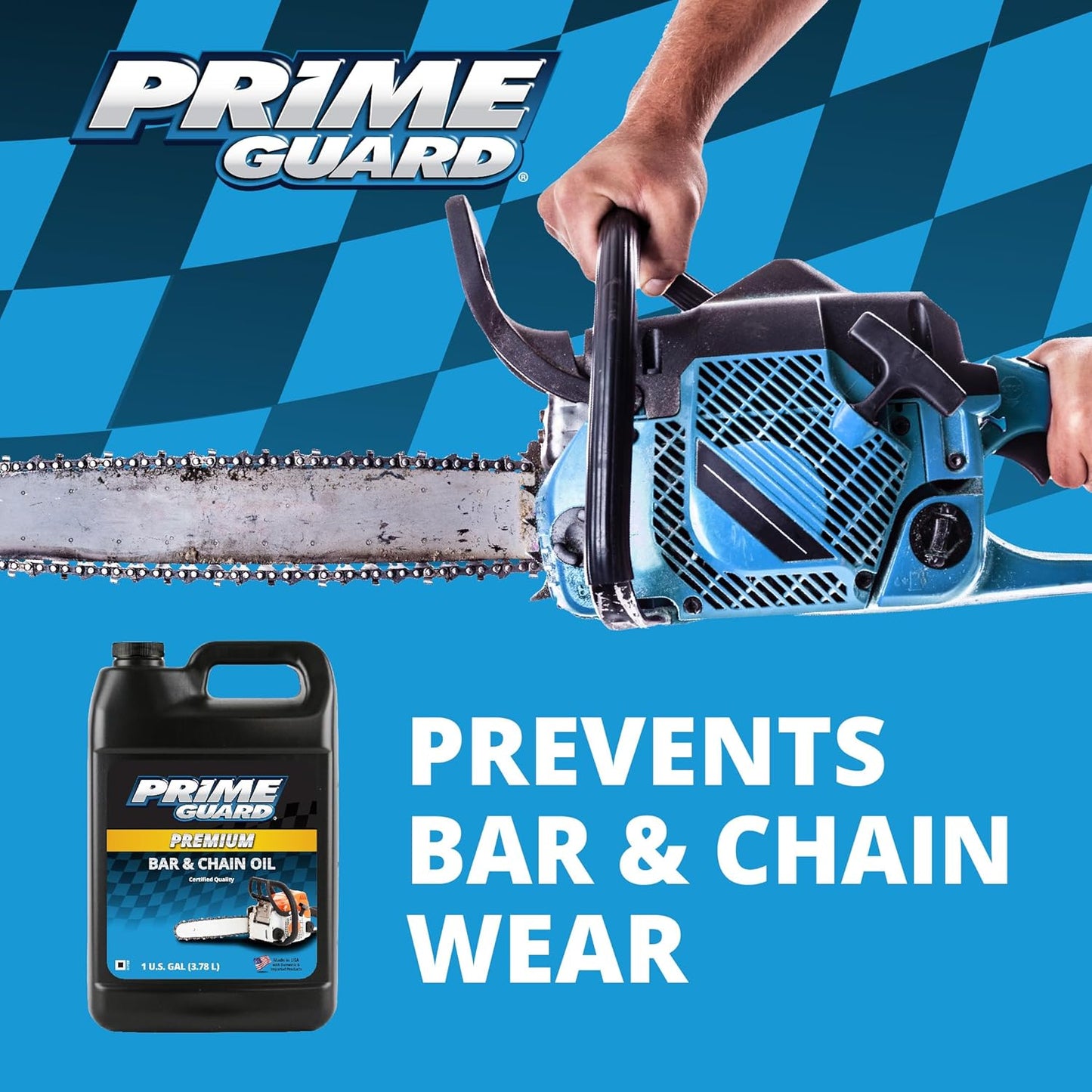 Prime Guard Bar & Chain Oil - High-Performance Lubricant for Chainsaws | 1 Gallon