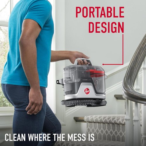 Hoover CleanSlate Plus Portable Carpet Cleaner - Powerful Suction & Versatile Tools for Pet Stains | Auto Detailing
