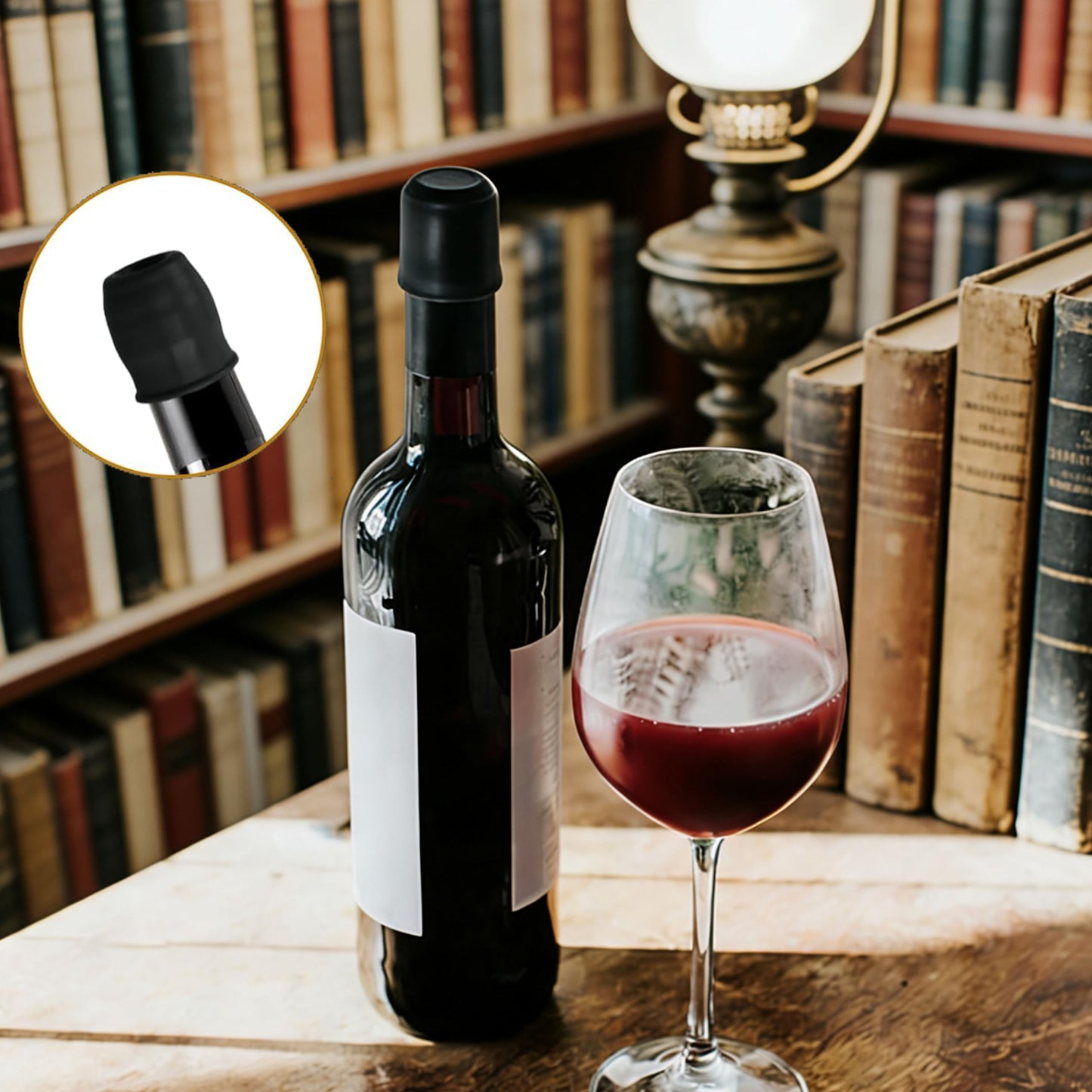 Wine Stoppers for Wine Bottles, 2026 New Reusable Sparkling Wine Bottle Silicone Wine Bottle Stopper, Cover Wine Bottle Caps for Beer Champagne Home Kitchen Bars Use (4 Pcs)