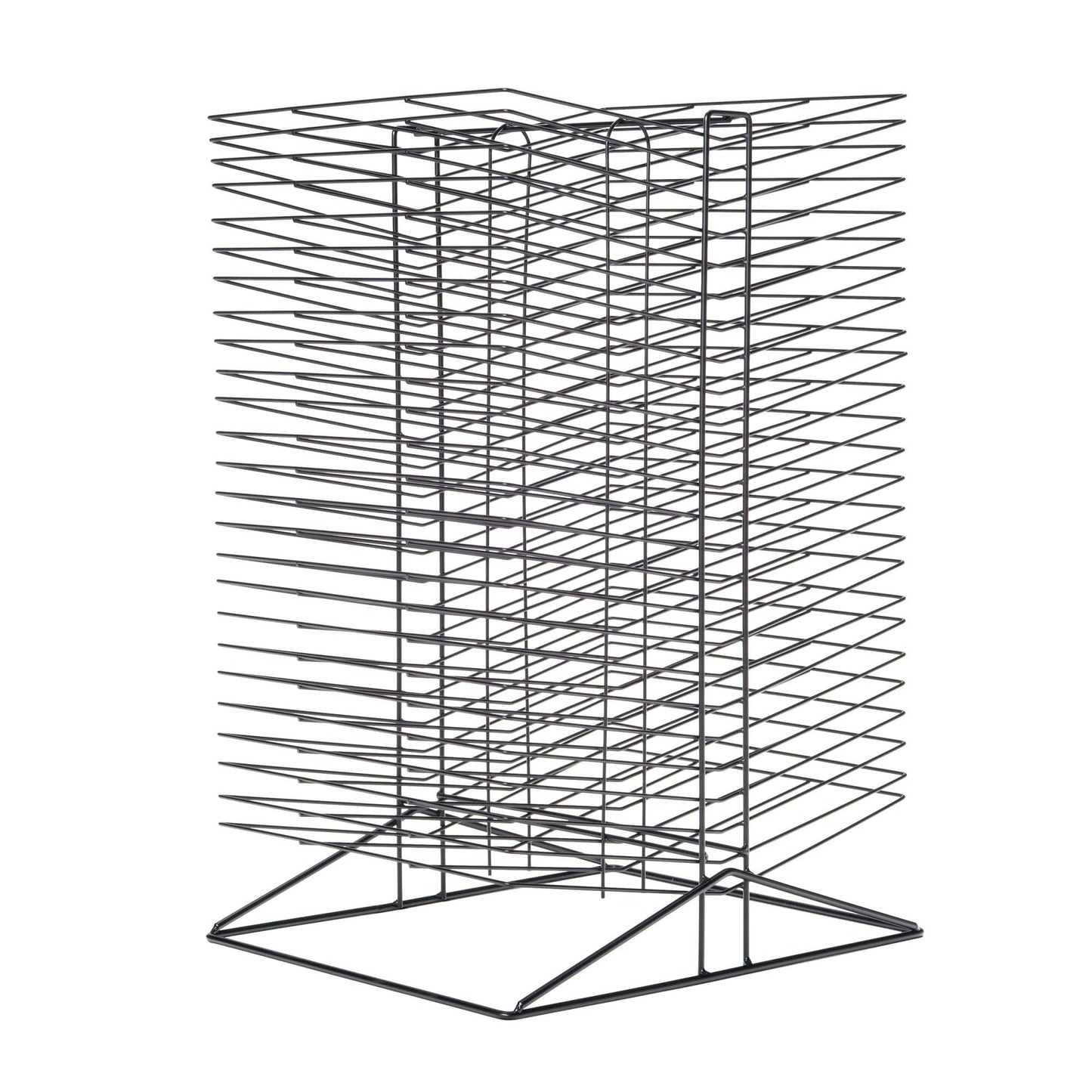 Sax All-Steel Double Sided Wire Drying Rack, 50 Shelves, 17 x 20 x 30 Inches, Steel, Black - 216782