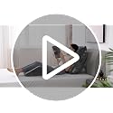 Grey 4-Piece Orthopedic Wedge Pillow Set for Sleeping & Post-Surgery Support