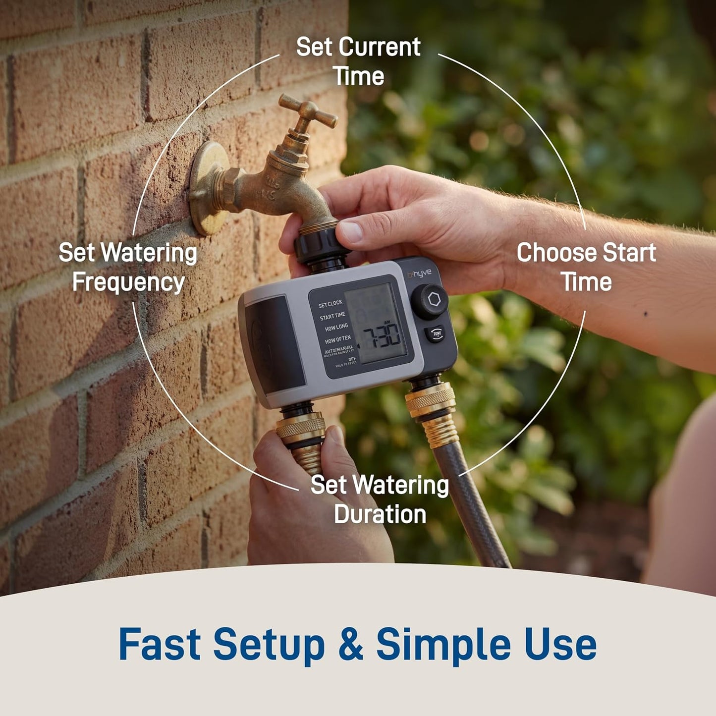 Orbit 24637 B-Hyve XD Smart Hose Watering Timer - Wi-Fi Hub, 2-Port for Efficient Watering