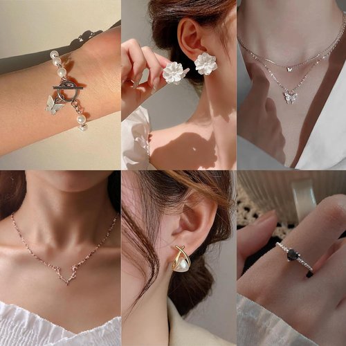 Advent Calendar 2025 - 24 PCS Jewelry Set with Bracelets, Necklaces, Earrings & Rings | Elegant Gifts for Women