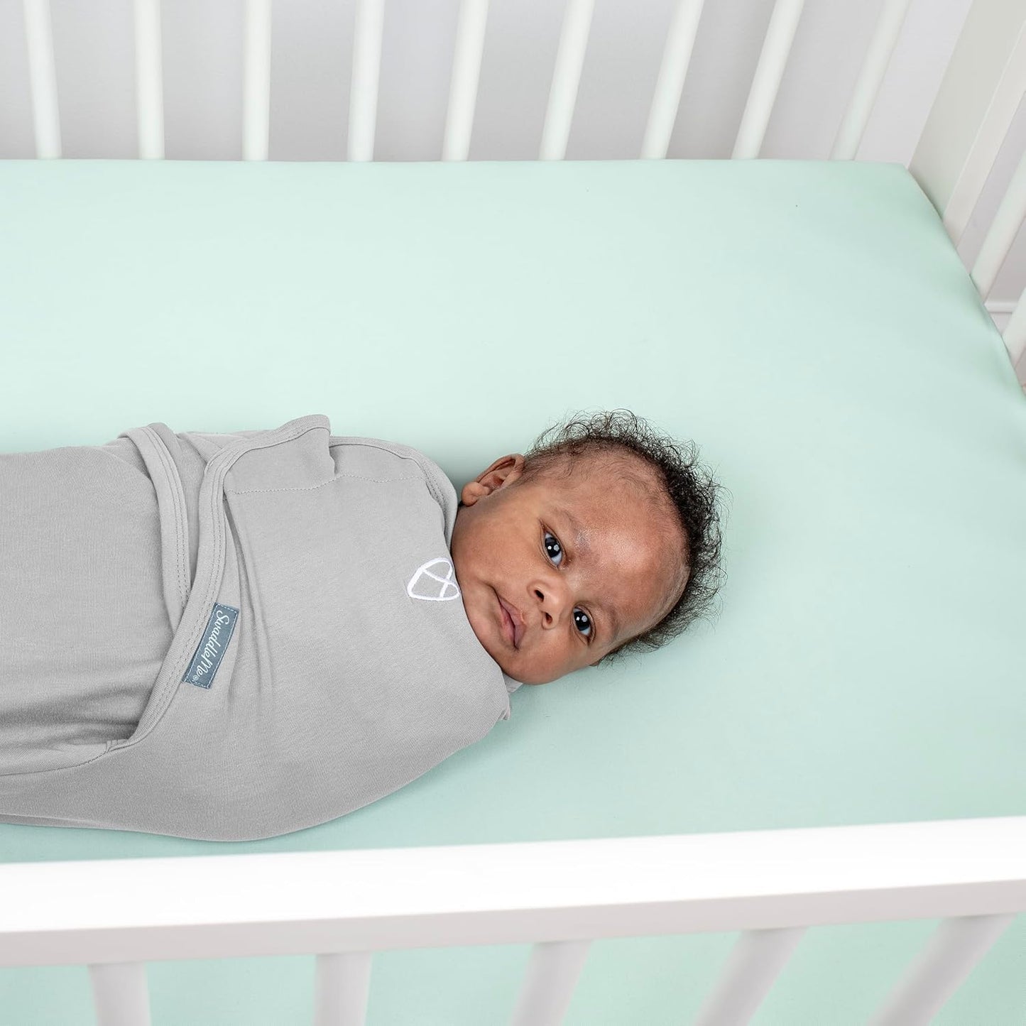 SwaddleMe by Ingenuity Baby Swaddle Blanket - 100% Cotton, 0-3 Months, Improves Sleep & Calms Reflex | 2-Pack, Tropical Dino