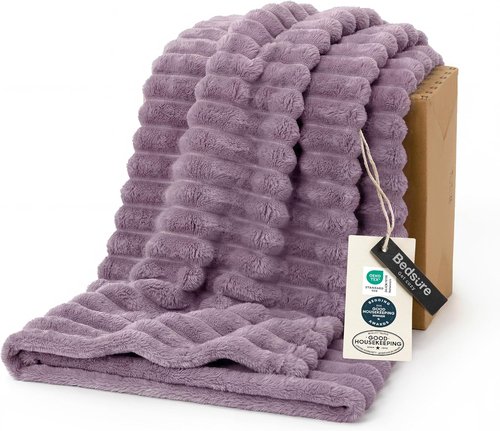 Bedsure GentleSoft Light Purple Throw Blanket - Cozy Soft Couch Blanket for Women | 50x60 Inches, Perfect Gift for Mom
