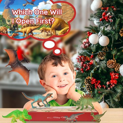 Advent Calendars 2025 - Kids Dinosaur Toys with 24 Days Countdown | Perfect Xmas Gift for Ages 3-6
