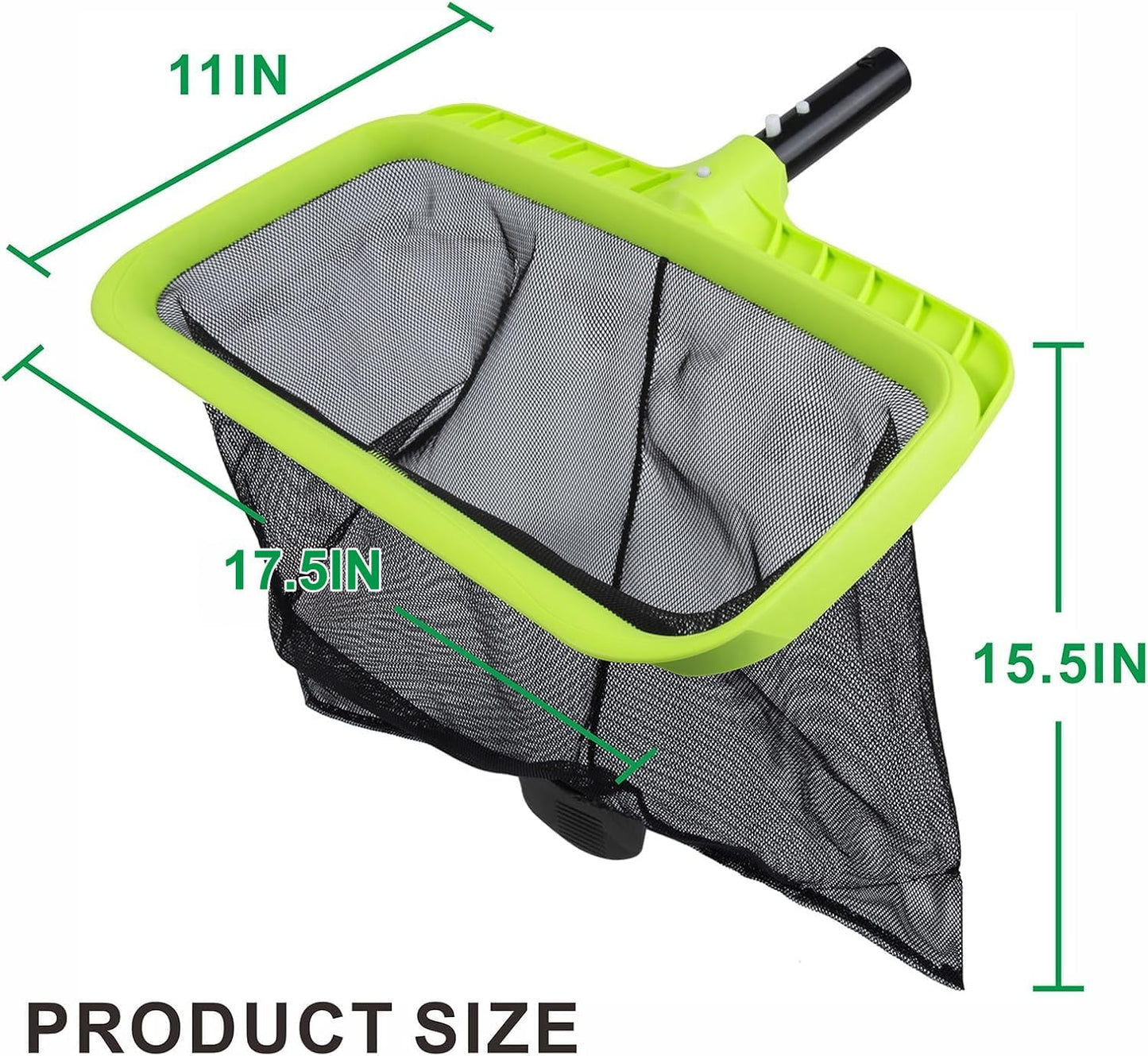 Sepetrel Swimming Pool Leaf Skimmer Net - Reinforced Frame for Deep Raking & Easy Cleanup