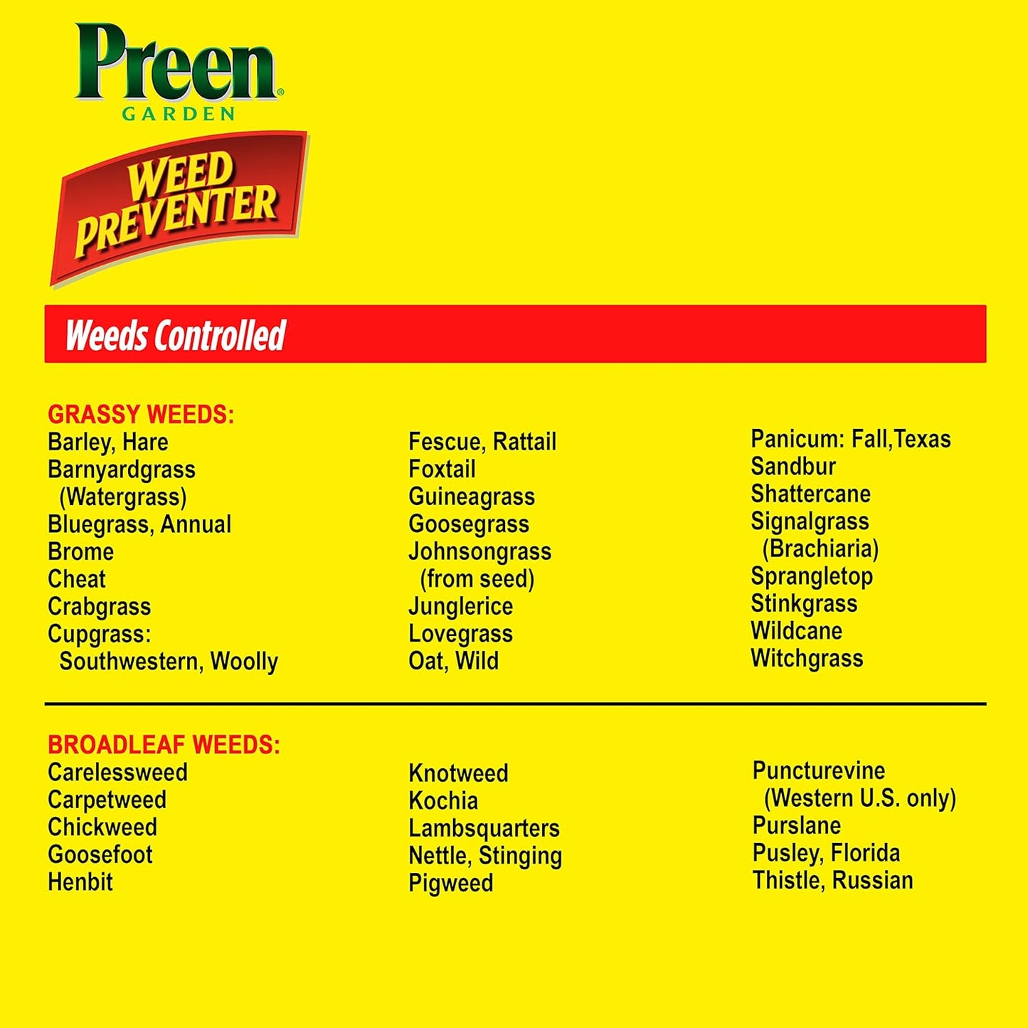 Preen Garden Weed Preventer - 16 lb Pail | Effective Coverage for 2,560 sq ft